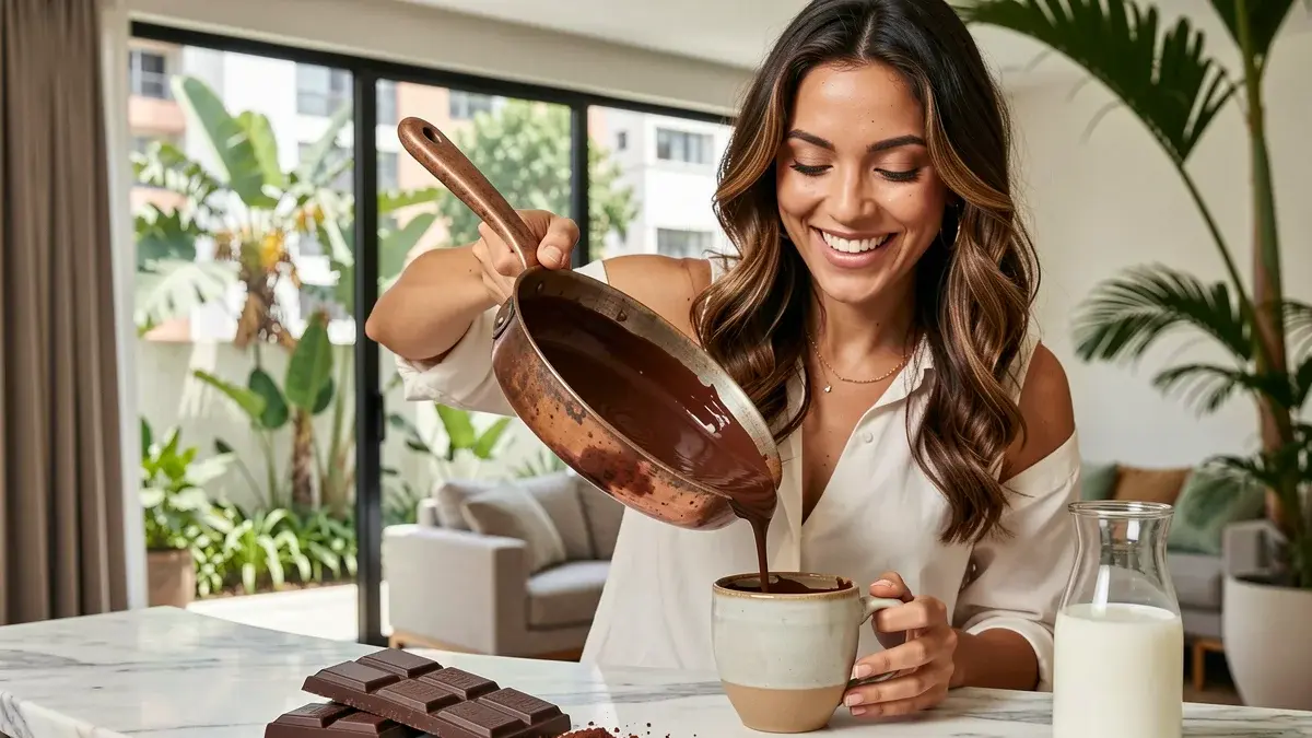 Como fazer chocolate quente cremoso sem amido de milho Como fazer chocolate quente cremoso sem amido de milho