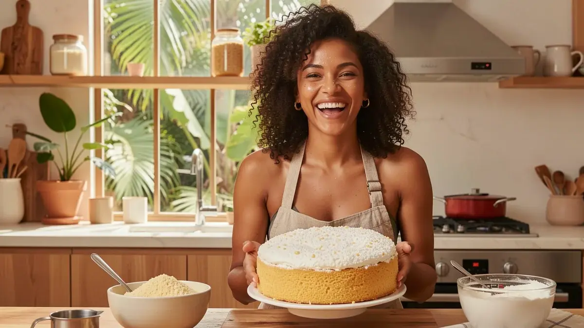 Como fazer bolo sem trigo: receita fofinha com fubá e amido de milho
